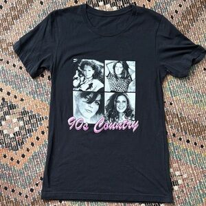 Vintage Black 90s Country Graphic Tee